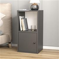 Megapap Vito Κομοδίνο Ξύλινο Γκρι 34x30x66.4cm 0269960