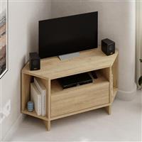 Megapap Viva Έπιπλο Τηλεόρασης Γωνιακό Ξύλινο Sapphire Oak Μ95.7xΠ35.4xΥ45cm 0273550