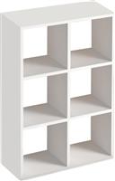 Megapap Βιβλιοθήκη Cube Λευκή 73.5x34x109cm 0221534