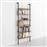 Megapap Βιβλιοθήκη Madison Μαύρη 60x20x183cm 0220245