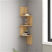 Megapap Zikzak Ράφι Τοίχου Sapphire Oak 25x25x105.4cm 0276816