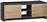 Megapap Zulla Έπιπλο Εισόδου με Παπουτσοθήκη & Παγκάκι Ανθρακί - Φυσικό 110x37x43cm GP037-0045,3