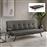 Megapap Zven Τριθέσιος Καναπές Κρεβάτι Ανθρακί 180x64x78cm 0291473
