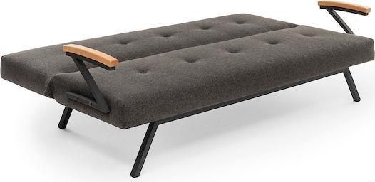 Megapap Zven Τριθέσιος Καναπές Κρεβάτι Ανθρακί 180x64x78cm 0291473