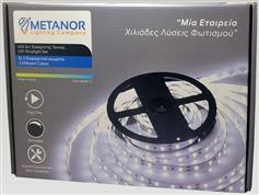 Metanor Ταινία LED Τροφοδοσίας 12V με Φυσικό Λευκό Φως Μήκους 5m με Τροφοδοτικό Τύπου SMD3528 MTN-4041