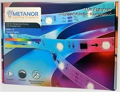 Metanor Ταινία LED Τροφοδοσίας 12V RGB Μήκους 5m Σετ με Τηλεχειριστήριο και Τροφοδοτικό Τύπου SMD5050 DD-2016