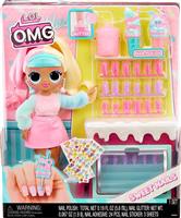 MGA Entertainment Κούκλα L.O.L Surprise Omg Sweet Nails Candylicious Sprinkles Shop 503781-EUC