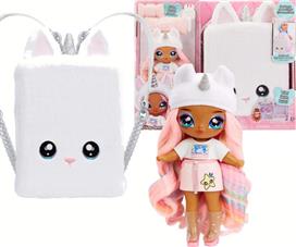 MGA Entertainment Παιχνίδι Μινιατούρα Na!na!na Surprise 3in1: Backpack Bedroom-Whitney Sparkles Unicorn 5922365EUC
