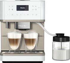 Miele CM 6360 MilkPerfection Αυτόματη Μηχανή Espresso 1500W Πίεσης 15bar με Μύλο Άλεσης White Lotus
