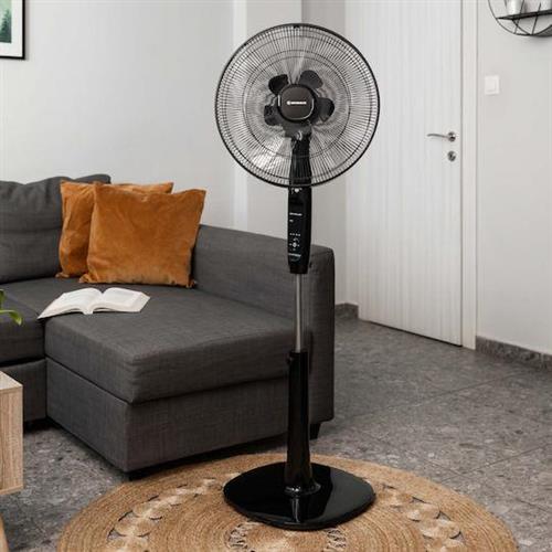 Morris MFS-16216 Ανεμιστήρας Ορθοστάτης 60W Διαμέτρου 40cm με Τηλεχειριστήριο