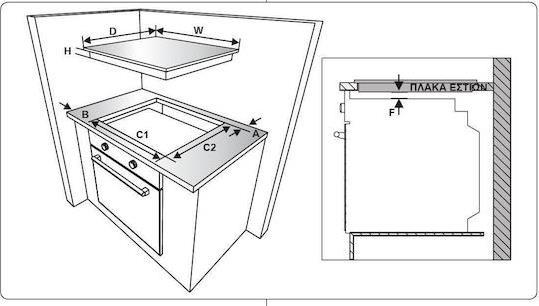 Morris MGD-65342 Εστία Αερίου Αυτόνομη Π30cm 