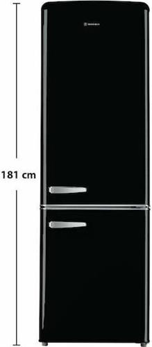 Morris MRS-31253B Retro Ψυγειοκαταψύκτης 244lt Υ181xΠ55xΒ57.5cm Μαύρος