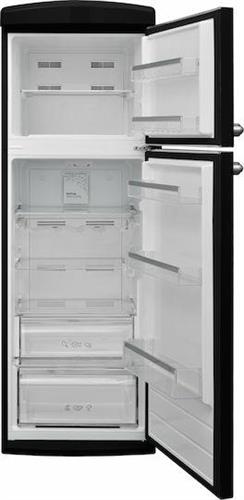 Morris MRS-31313B Retro Ψυγείο Δίπορτο 310lt Total NoFrost Υ175.2xΠ60.5xΒ68.1cm Μαύρο