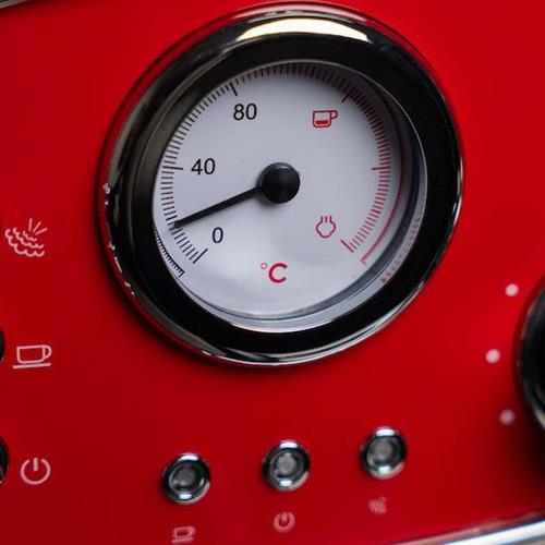 Morris R20808EM Ημιαυτόματη Μηχανή Espresso 1100W Πίεσης 20bar Κόκκινη
