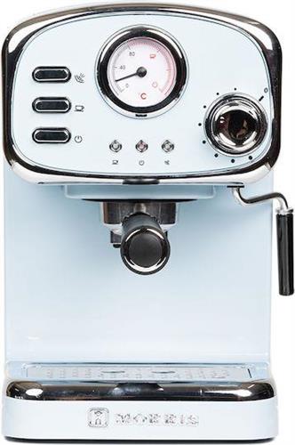 Morris R20809EM Ημιαυτόματη Μηχανή Espresso 1100W Πίεσης 20bar Γαλάζια