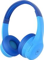 Motorola Moto JR300 Ασύρματα/Ενσύρματα Over Ear Παιδικά Ακουστικά με 24 ώρες Λειτουργίας Μπλε