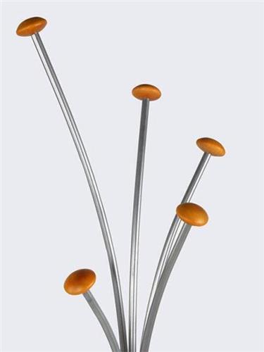 M&T Displays Καλόγερος Μεταλλικός Χρώμιο Με Μαρμάρινη Βάση & Ομπρελοθήκη 38x38x180cm 18756