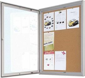M&T Displays Πίνακας Ανακoινώσεων Φελλού με Κλειδαριά 58.5x75.5cm 4xA4 17278