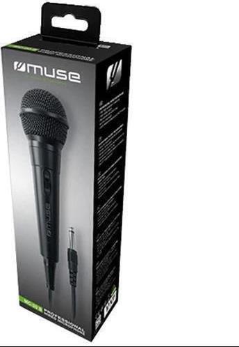 Muse MC-20B Ενσύρματο Μικρόφωνο Karaoke σε Μαύρο Χρώμα 230153