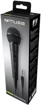 Muse MC-20B Ενσύρματο Μικρόφωνο Karaoke σε Μαύρο Χρώμα 230153