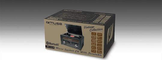 Muse MT-115W Πικάπ Μαύρο 230180