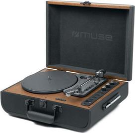 Muse MT-208AΤ Πικάπ με Ενσωματωμένα Ηχεία Μαύρο