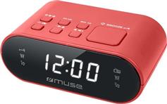 Muse Ψηφιακό Ρολόι Επιτραπέζιο με Ξυπνητήρι M-10RED