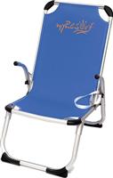 myResort Καρέκλα Παραλίας Αλουμινίου Μπλε Ραβδωτή 46x42x32-84cm