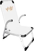 myResort Καρέκλα Παραλίας Αλουμινίου Λευκή Ραβδωτή 46x42x84cm