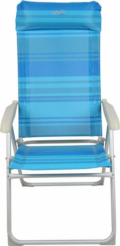 myResort Καρέκλα Παραλίας Αλουμινίου Μετάλλου Γαλάζια 48x43x42-116cm