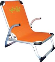 myResort Καρέκλα Παραλίας Ραβδωτή Αλουμινίου Πορτοκαλί 45x42x25-66cm