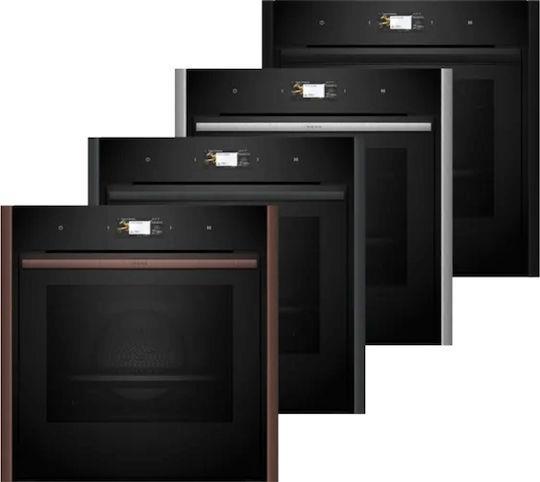 Neff B69CS3AY0 Φούρνος άνω Πάγκου 71lt Anthracite Grey με Flex Design Kit