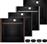 Neff B69FY5CY0 Φούρνος άνω Πάγκου 71lt Deep Black με Flex Design Kit