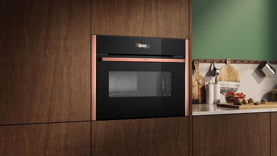 Neff C29MR21Y0 Φούρνος άνω Πάγκου 45lt Brushed Bronze με Flex Design Kit