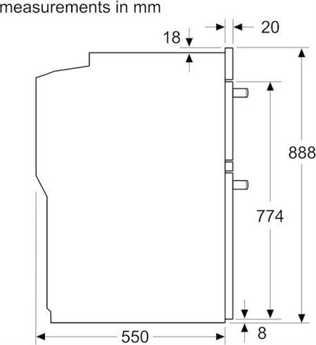 Neff U1ACE2AG3B Διπλός Φούρνος άνω Πάγκου 71lt Graphite Grey