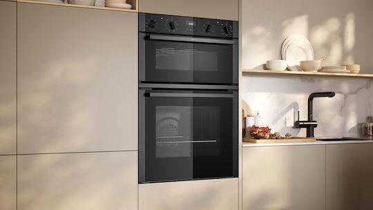 Neff U1ACE2AG3B Διπλός Φούρνος άνω Πάγκου 71lt Graphite Grey