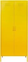 Next Δίφυλλη Ντουλάπα Μεταλλική Κίτρινη 76x50x170cm 32808-01