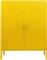 Next Δίφυλλη Ντουλάπα Μεταλλική με 2 Ράφια Κίτρινη 80x40x102cm 32807-01