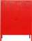 Next Δίφυλλη Ντουλάπα Μεταλλική με 2 Ράφια Κόκκινη 80x40x102cm 32807-02