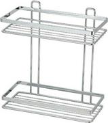 Next Επιτοίχια Ραφιέρα Μπάνιου Μεταλλική με 2 Ράφια 25x12x27cm 30549