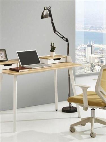 Next Γραφείο Ξύλινο με Μεταλλικά Πόδια Λευκό-/Sonoma 120x60x85cm 13852