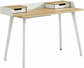 Next Γραφείο Ξύλινο με Μεταλλικά Πόδια Λευκό-/Sonoma 120x60x85cm 13852