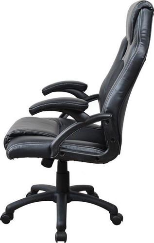 Next Καρέκλα Gaming Δερματίνης Μαύρη 13832