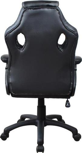 Next Καρέκλα Gaming Δερματίνης Μαύρη 13832