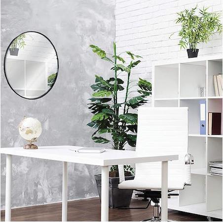 Next Καθρέπτης Τοίχου με Μαύρο Μεταλλικό Πλαίσιο 60cm 35453