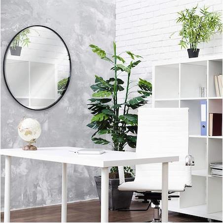 Next Καθρέπτης Τοίχου με Μαύρο Μεταλλικό Πλαίσιο 80cm 35454