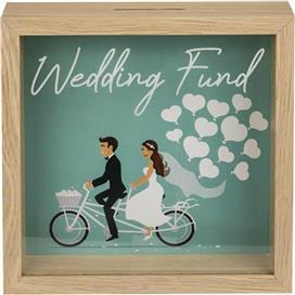 Next Κουμπαράς Ξύλινος Wedding Fund Πράσινος 20x5x20cm 32536 32536