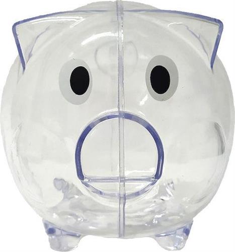 Next Κουμπαράς Πλαστικός Γουρουνάκι Διάφανος 12.6x10x10.1cm 21051