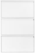 Next Μεταλλική Παπουτσοθήκη με 3 Ράφια Λευκή 65.5x15.5x103.5cm 32801-00