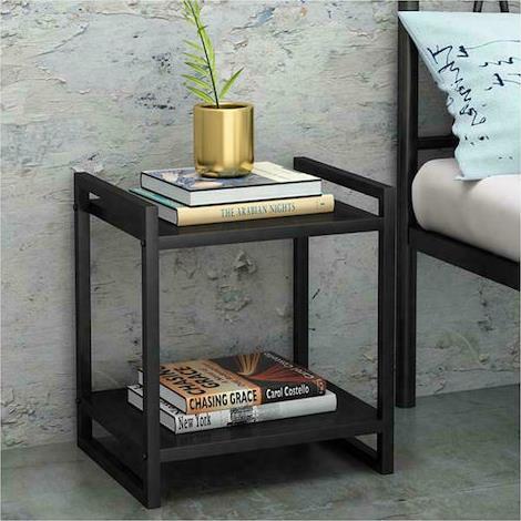 Next Ορθογώνιο Τραπεζάκι Σαλονιού Μεταλλικό Μαύρο Μ40xΠ35xΥ50cm 35961-09